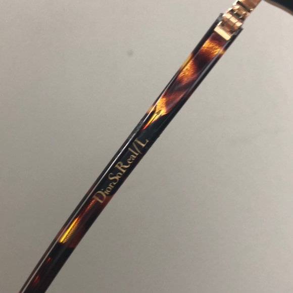 Dior so real sunglasses black leather and gold - Picture 4 of 5